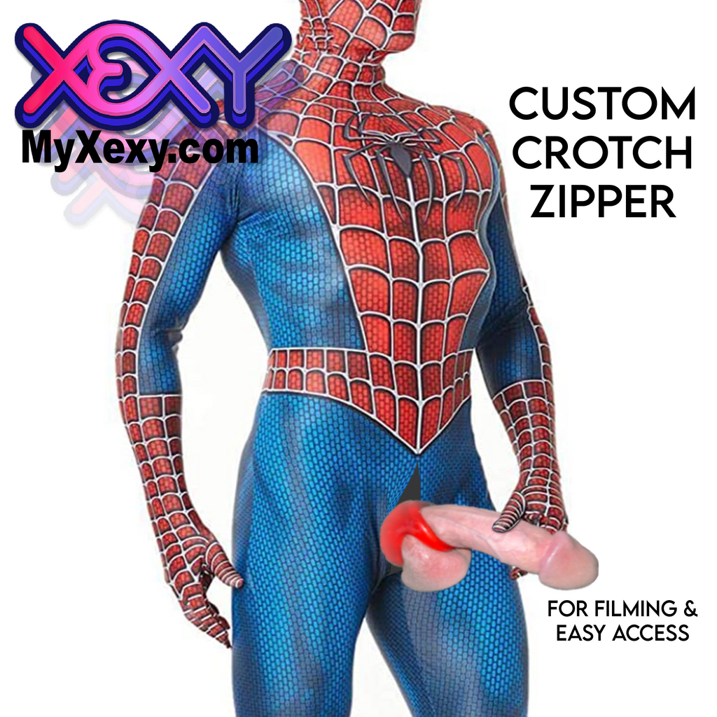 Super Hero Cosplay CUSTOM Spiderman Mask & Full Bodysuit Adult Sex